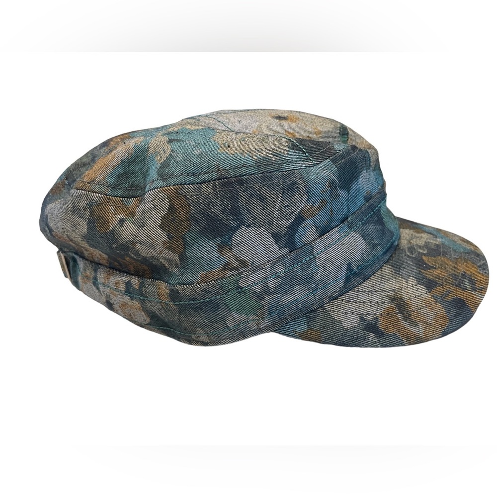 Prana Jackie Cadet Hat Vintage Tapestry Look Floral Print Womens Excellent